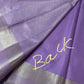 Lavender Purple Self Weaving light Weight Saree