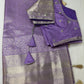 Lavender Purple Self Weaving light Weight Saree