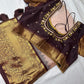 Brown Pure Silk Pattu Gadwal Saree