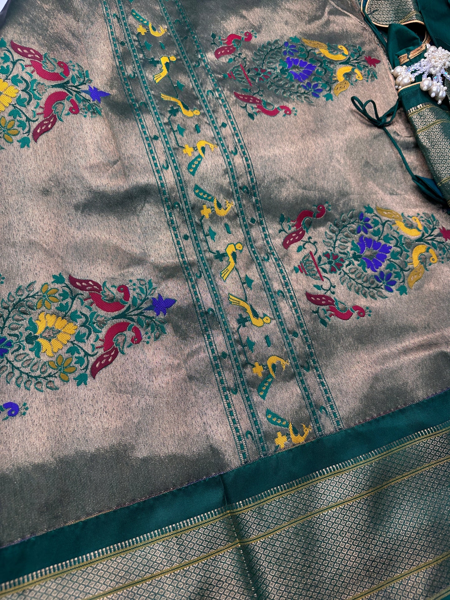 Paithani Silk Light Weight Blue Saree