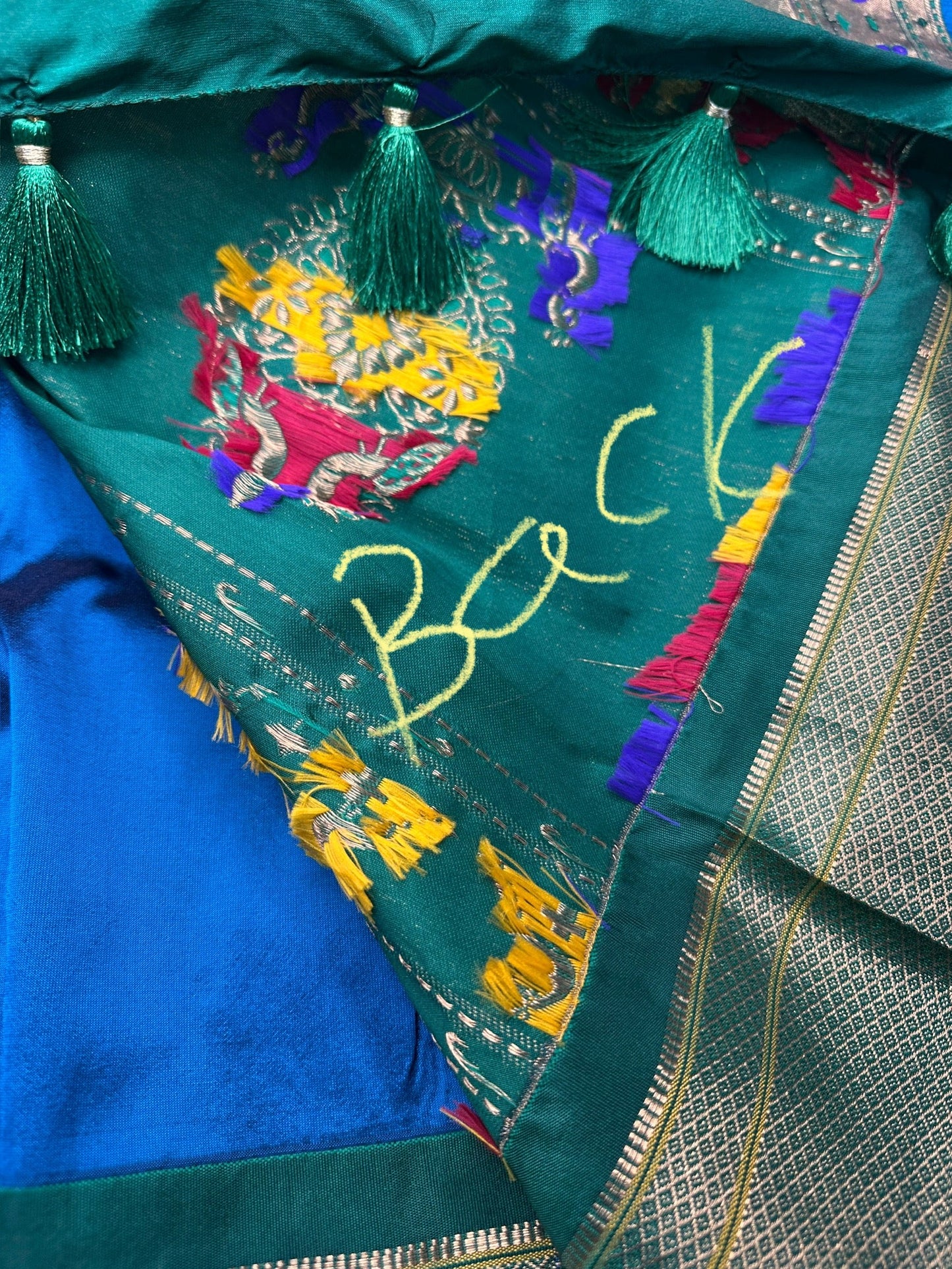 Paithani Silk Light Weight Blue Saree