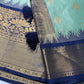 Pattu Gadwal Silk Light Weight Blue Saree
