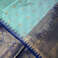 Pattu Gadwal Silk Light Weight Blue Saree