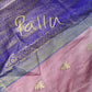 Pink Blue Silk Pattu Gadwal Saree