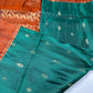 Pure Kanchi Handloom Green Saree