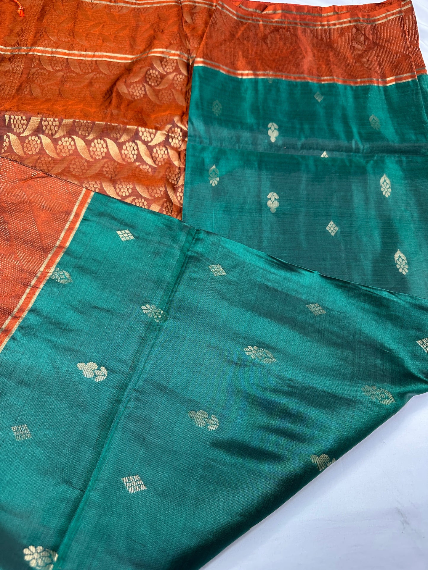 Pure Kanchi Handloom Green Saree
