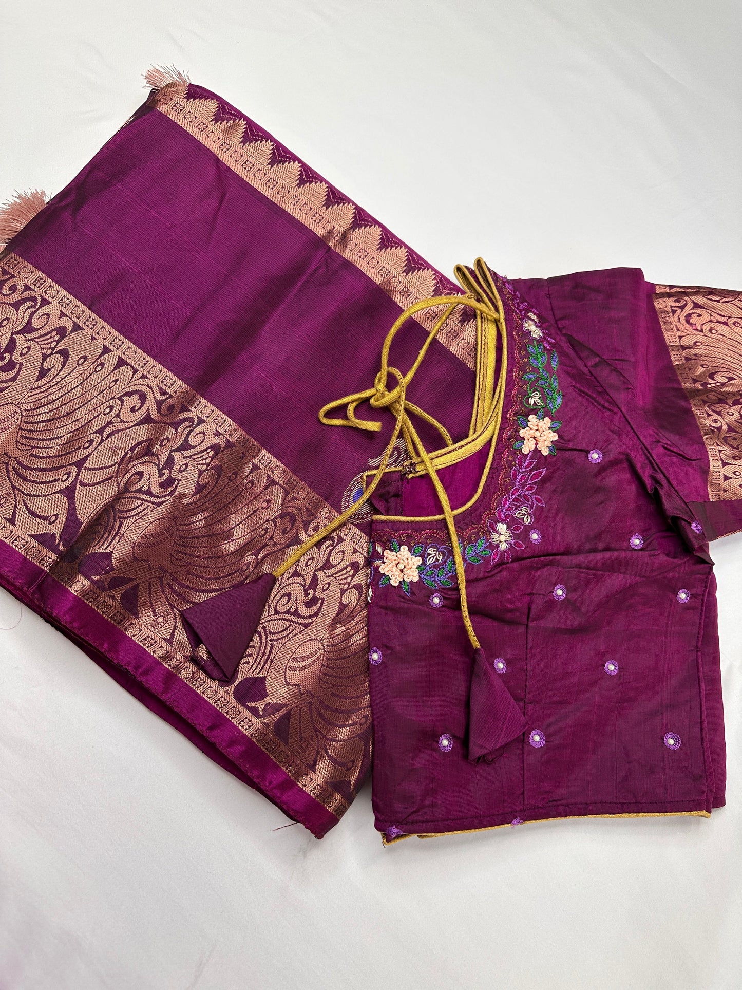 Pure Kanchi Handloom Green Saree