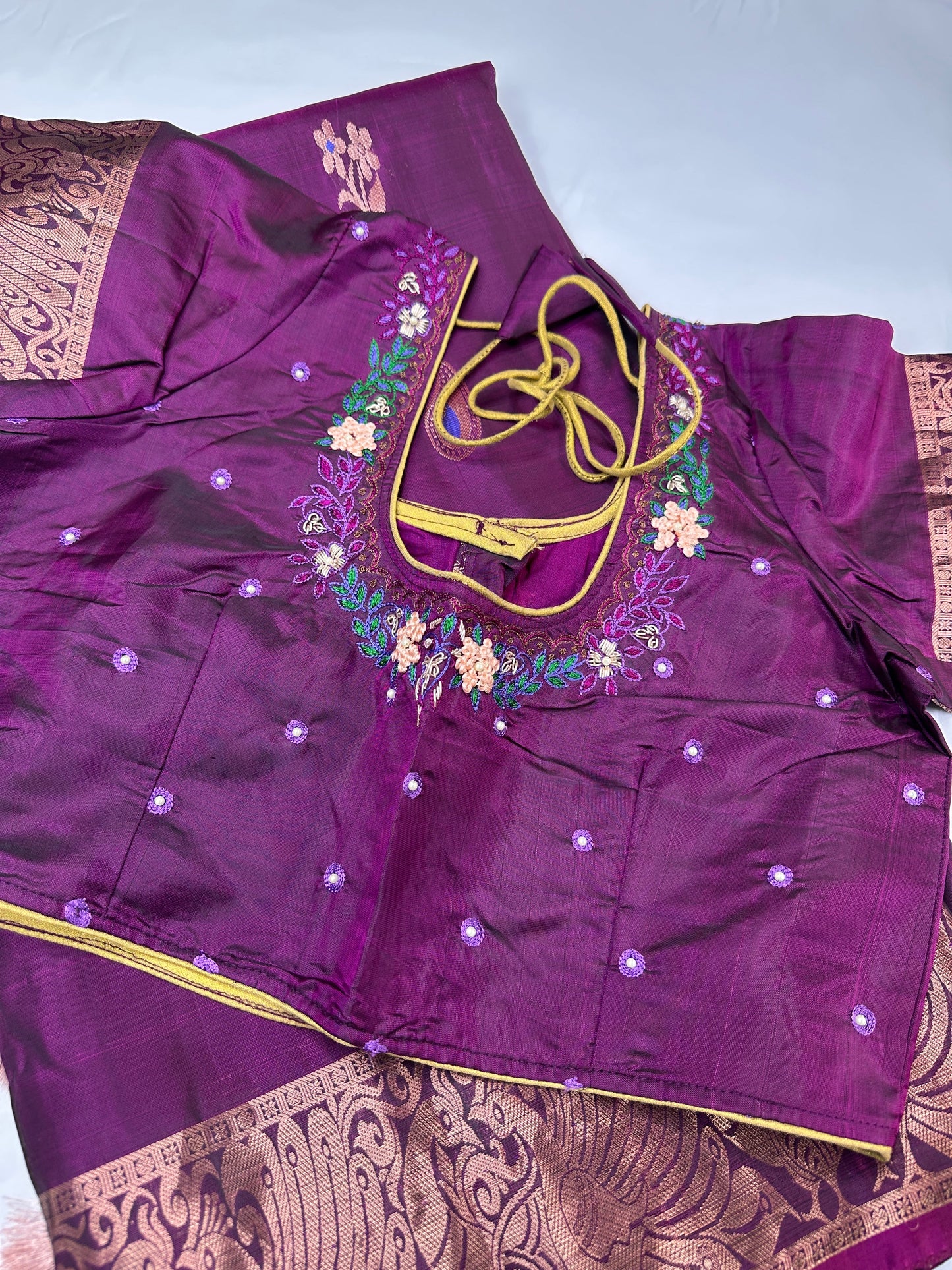 Pure Kanchi Handloom Green Saree