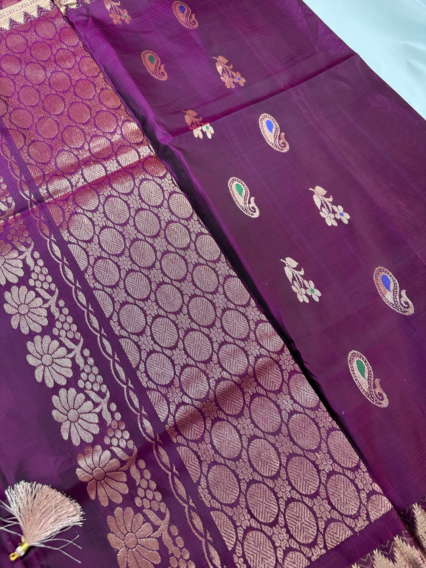 Pure Kanchi Handloom Green Saree