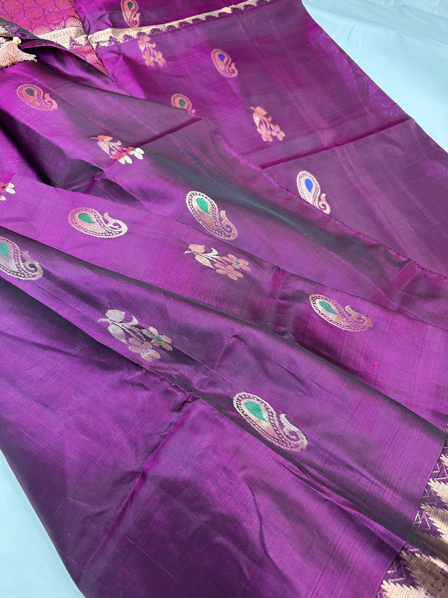 Pure Kanchi Handloom Green Saree