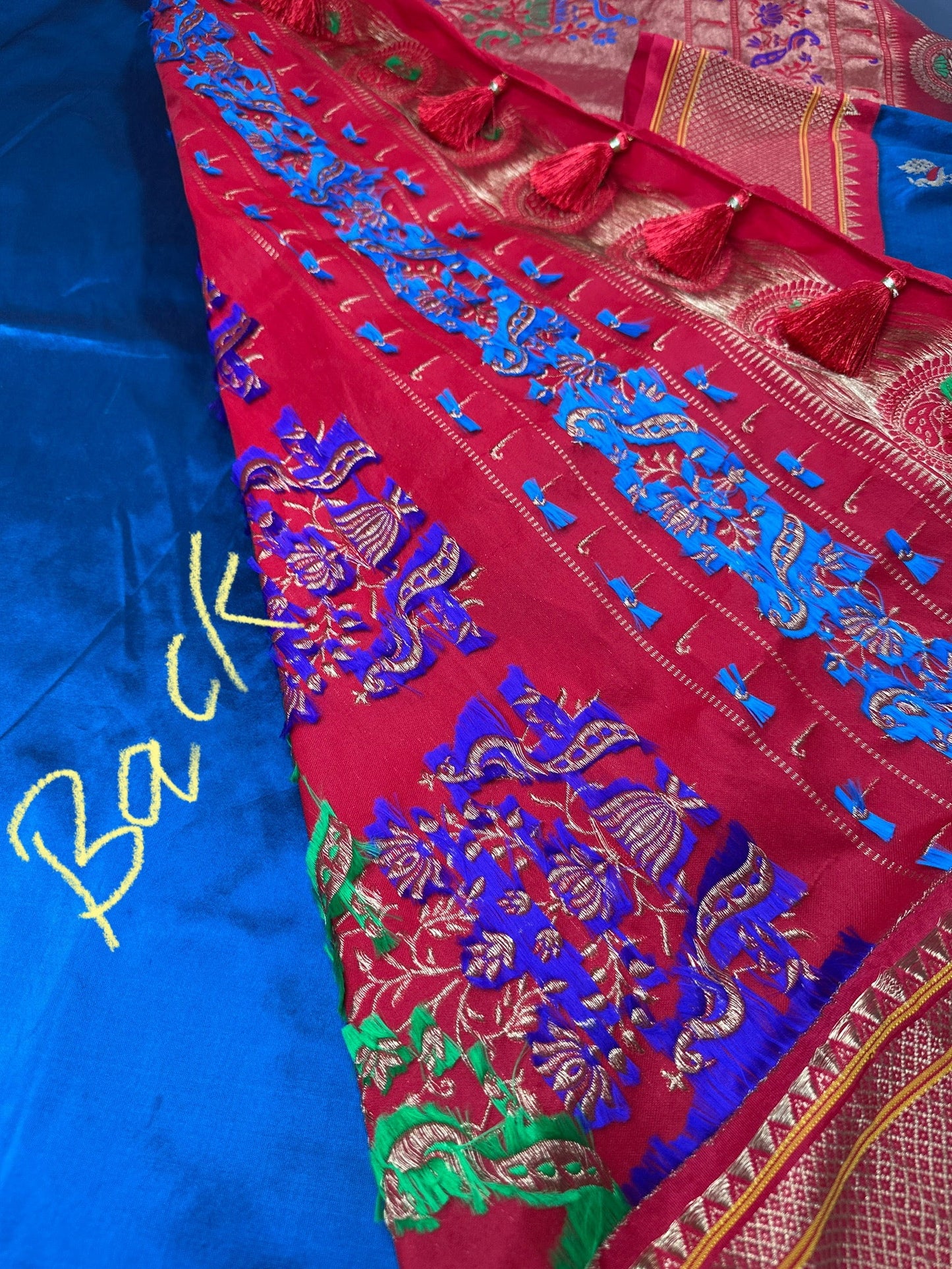 Paithani Silk Light Weight Blue Saree