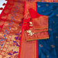 Paithani Silk Light Weight Blue Saree