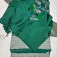 Silver Jaal Silk Green Banarsi Saree