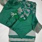 Silver Jaal Silk Green Banarsi Saree