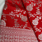 Silver Jaal Silk Red Banarsi Saree