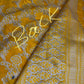 Silver Jaal Silk Yellow Banarsi Saree