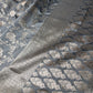 Silver Jaal Silk Grey Banarsi Saree