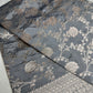 Silver Jaal Silk Grey Banarsi Saree
