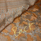 Silver Jaal Silk Peach Banarsi Saree