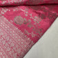 Silver Jaal Silk Pink Banarsi Saree
