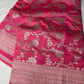 Silver Jaal Silk Pink Banarsi Saree