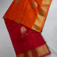 Raw Mango Pure Silk Orange Saree