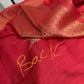 Raw Mango Pure Silk Orange Saree