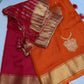 Raw Mango Pure Silk Orange Saree