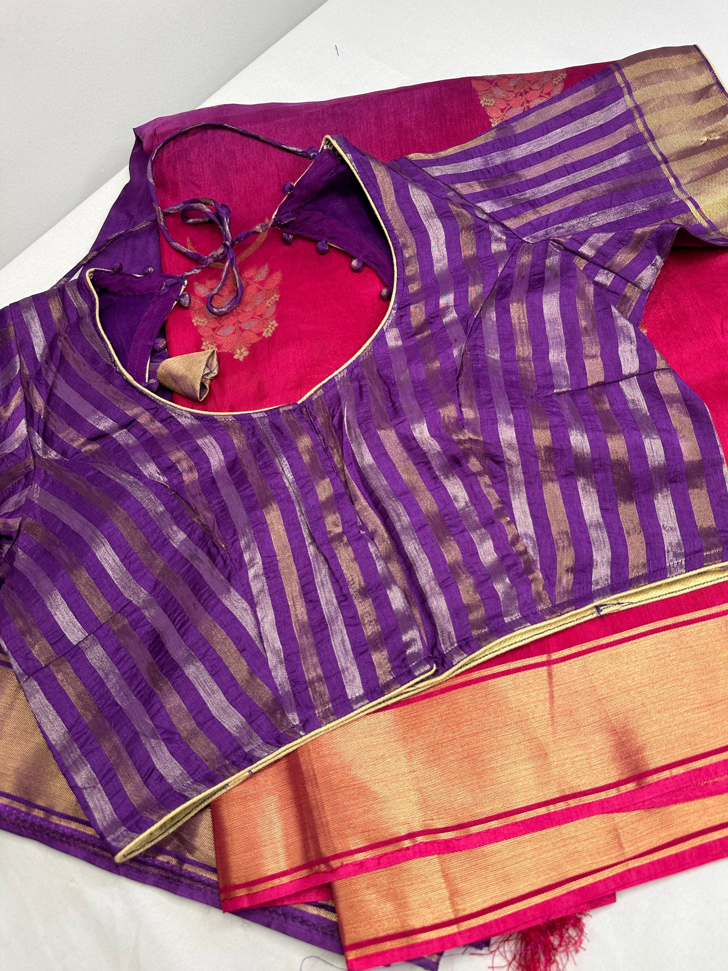Raw Mango Pure Silk Green Saree