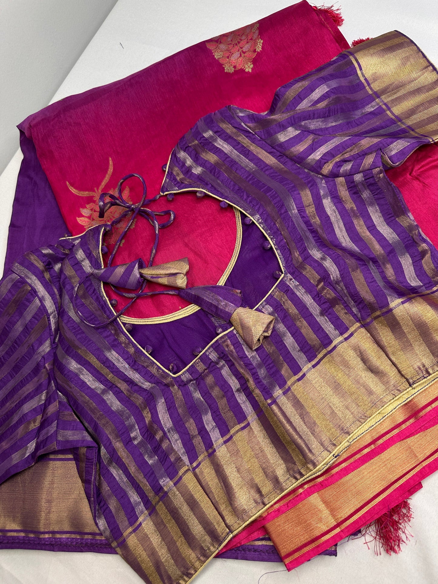 Raw Mango Pure Silk Green Saree