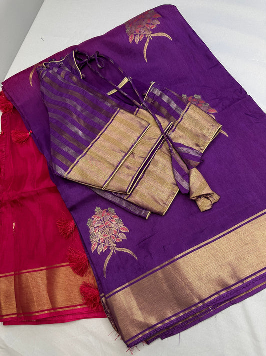 Raw Mango Pure Silk Green Saree