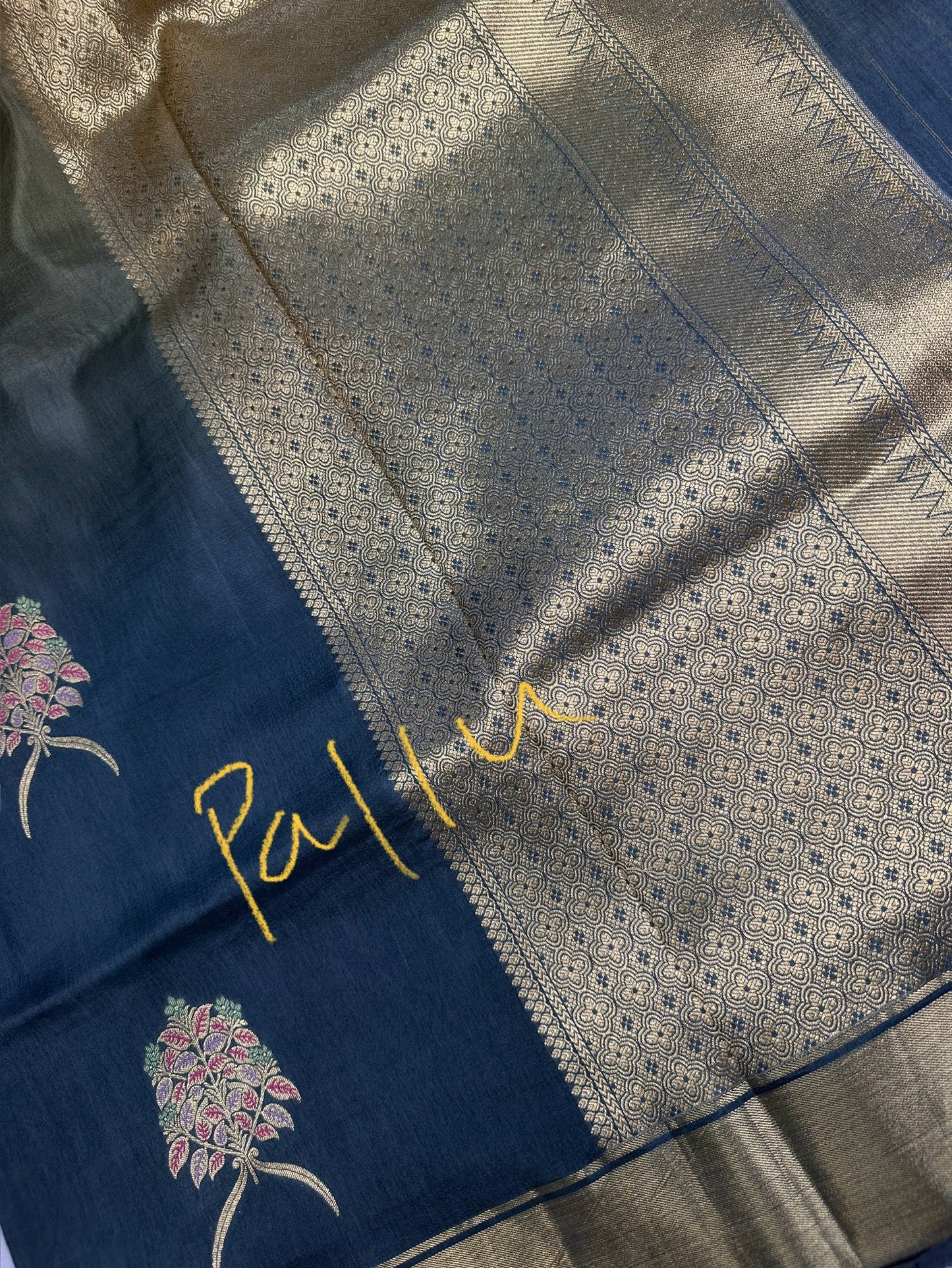 Raw Mango Pure Silk Green Saree