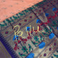 Semi Gadwal  Silk Paithani Cream Red Saree