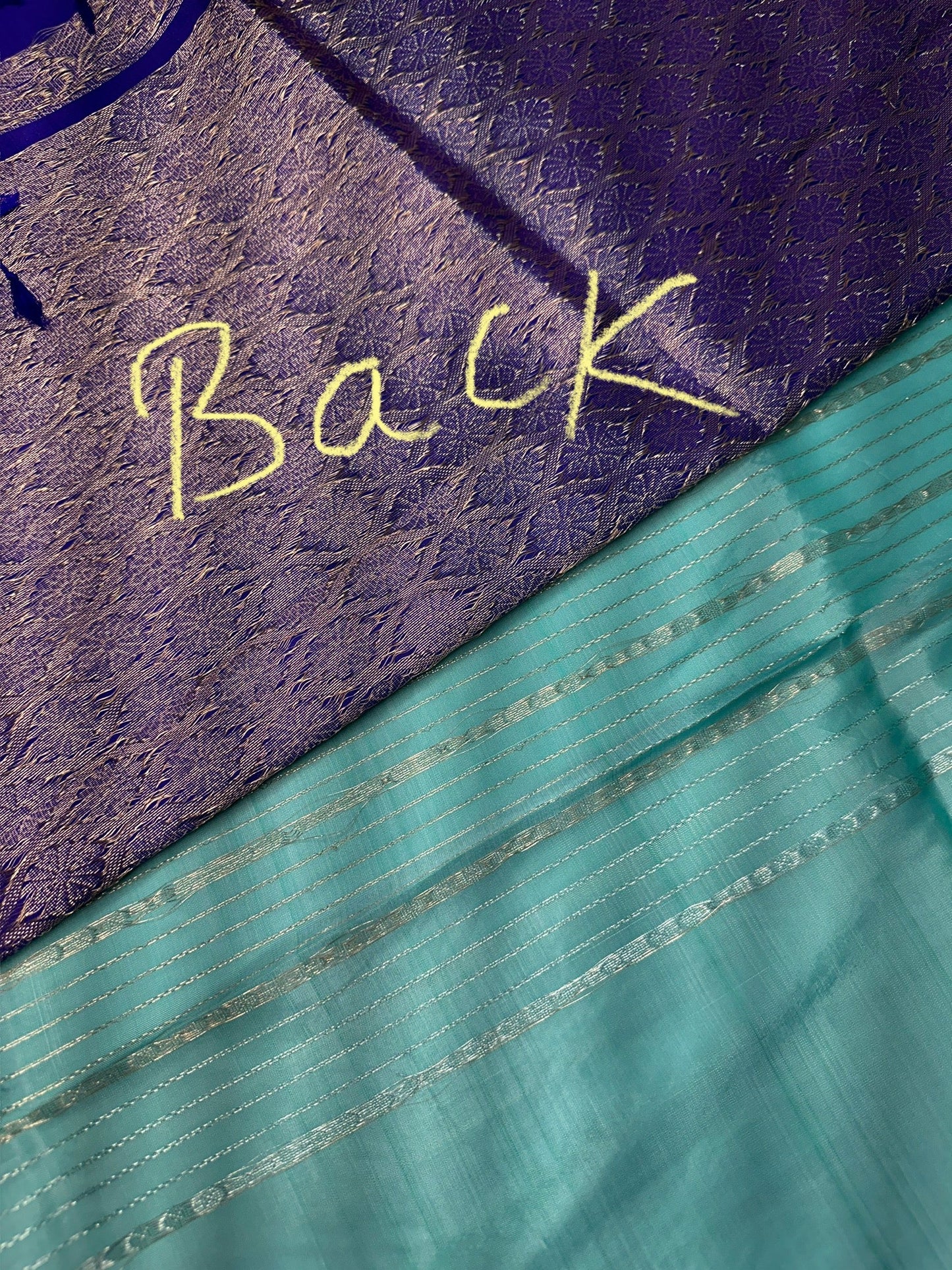 Uppada Semi Silk Blue Saree