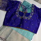 Uppada Semi Silk Blue Saree