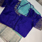 Uppada Semi Silk Blue Saree
