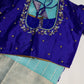 Uppada Semi Silk Blue Saree