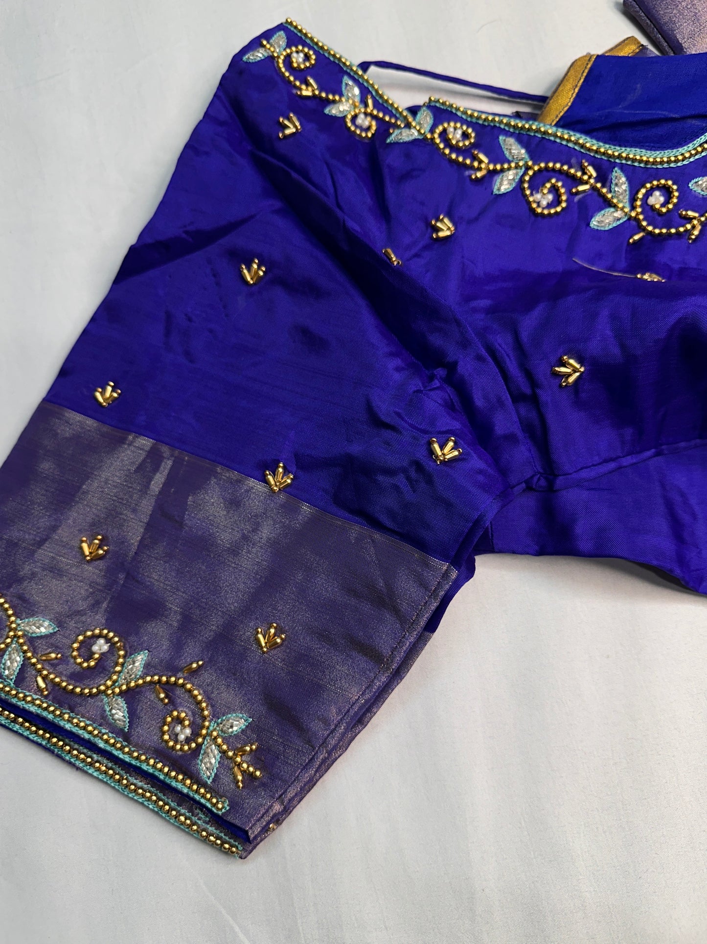 Uppada Semi Silk Blue Saree