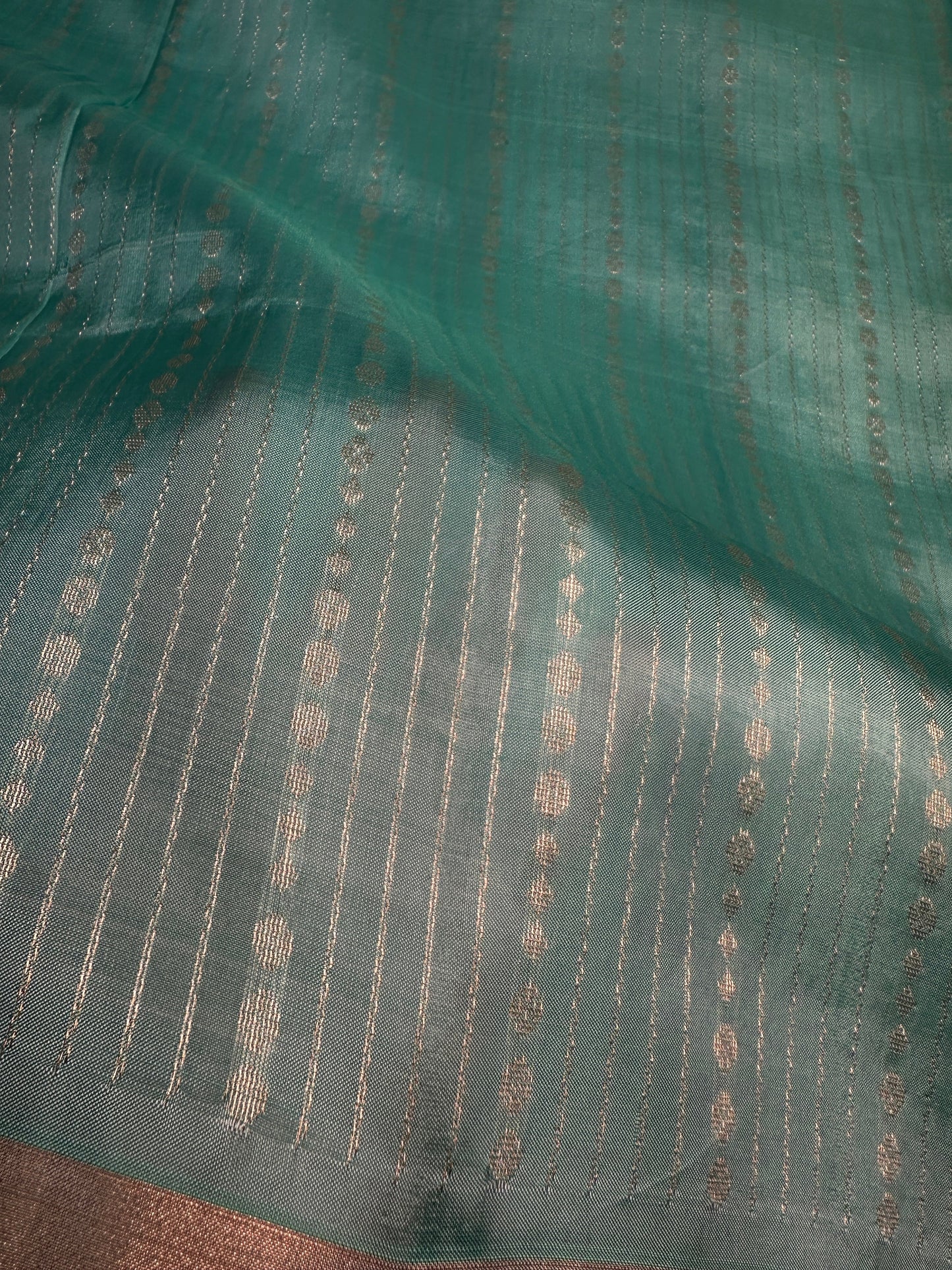 Uppada Semi Silk Blue Saree