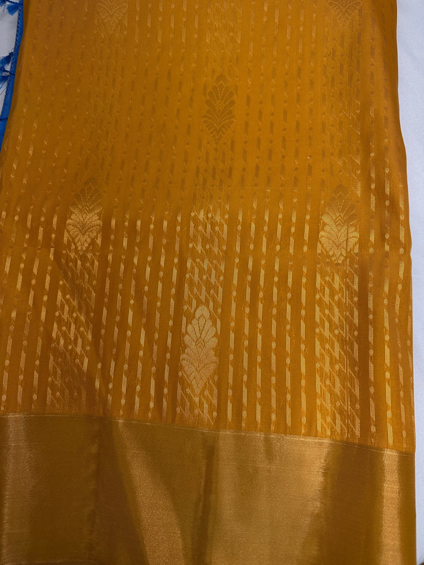 Uppada Semi Silk  Mustard Saree