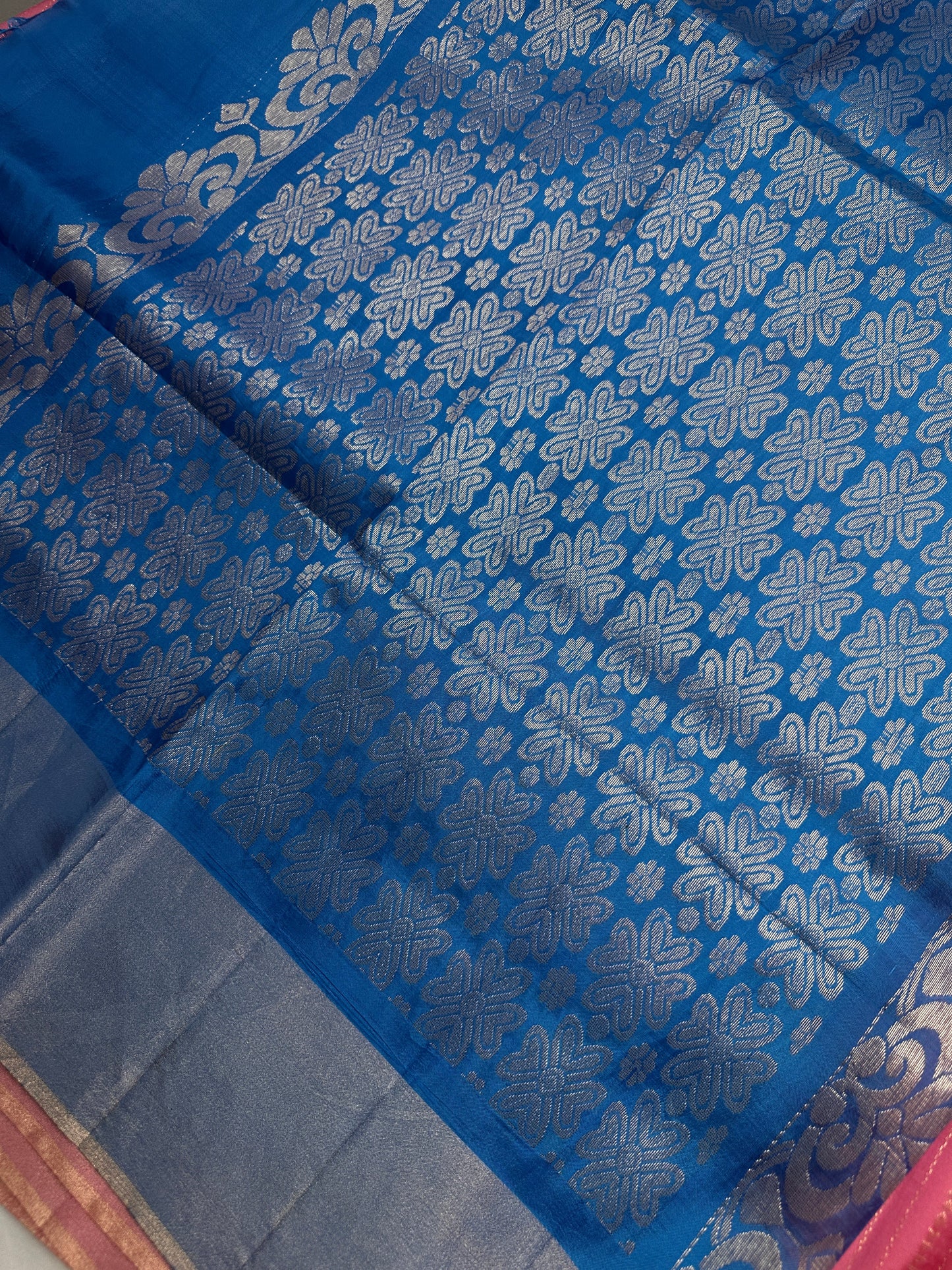 Uppada Semi Silk Pink Saree