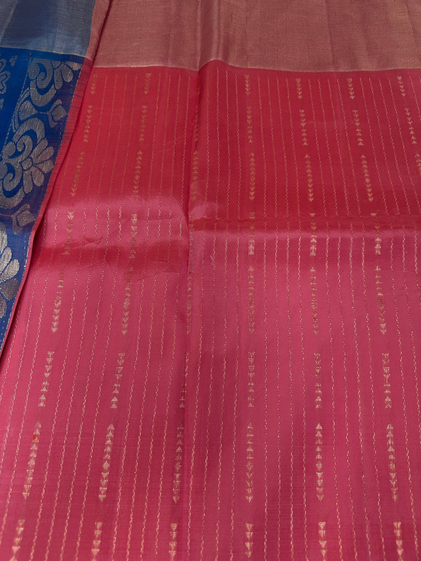 Uppada Semi Silk Pink Saree