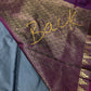 Gadwal Semi Silk Grey Maroon Small Border Saree