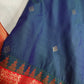 Gadwal Peacock Green Red Saree