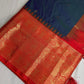 Gadwal Peacock Green Red Saree