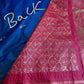 Gadwal Peacock Green Red Saree