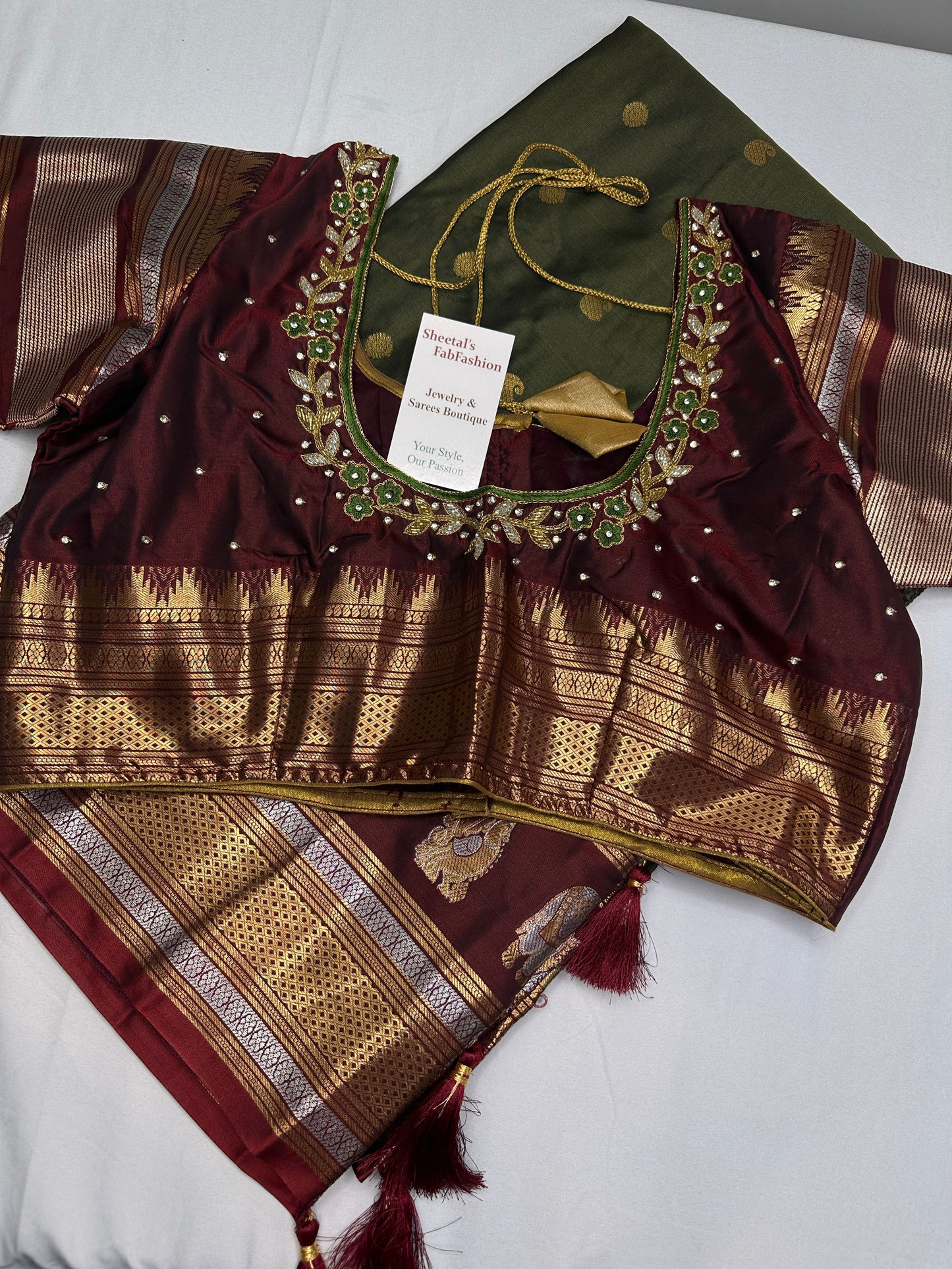 Mangalgiri Pattu Green Red Soft Silk Saree