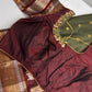 Mangalgiri Pattu Green Red Soft Silk Saree