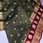 Mangalgiri Pattu Green Red Soft Silk Saree