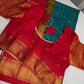 Gadwal Pattu Blue Pink Soft Silk Saree
